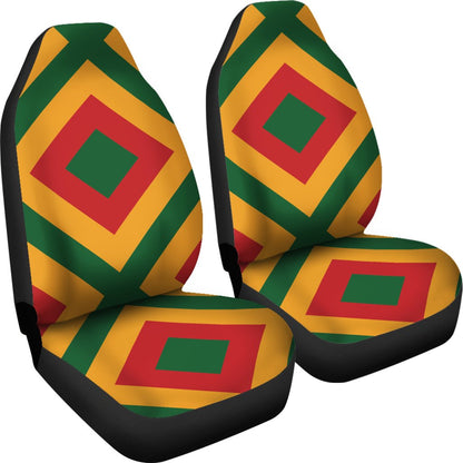 Rasta Reggae Color Cross Universal Fit Car Seat Covers