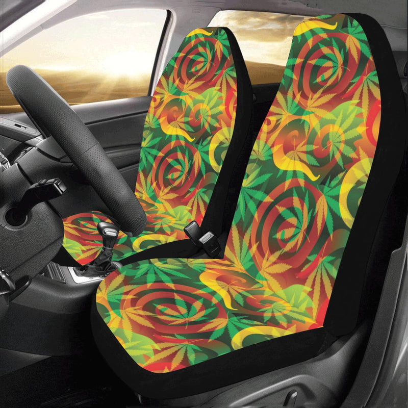 Rastafarian Pattern Print Design A01 Car Seat Covers (Set of 2)-JORJUNE.COM