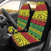 Rastafarian Pattern Print Design A02 Car Seat Covers (Set of 2)-JORJUNE.COM