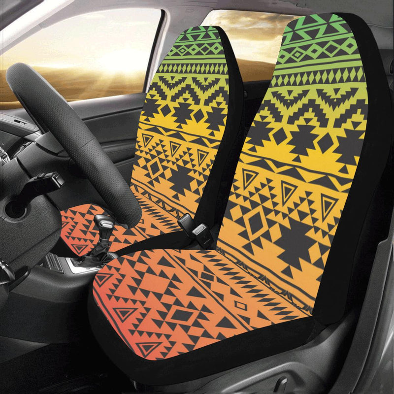 Rastafarian Pattern Print Design A04 Car Seat Covers (Set of 2)-JORJUNE.COM