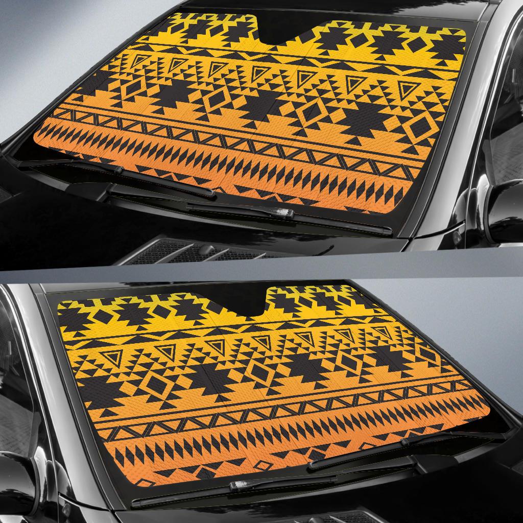 Rastafarian Pattern Print Design A04 Car Sun Shades-JORJUNE.COM
