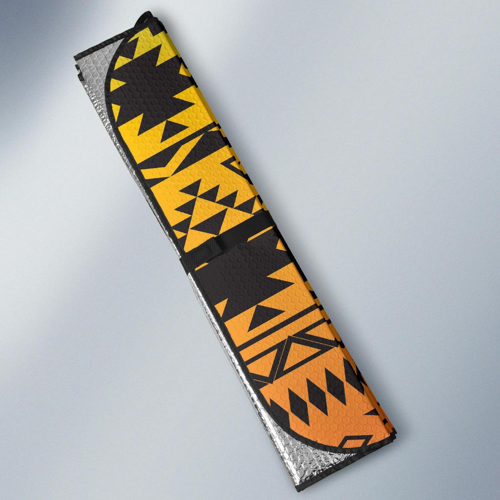 Rastafarian Pattern Print Design A04 Car Sun Shades-JORJUNE.COM