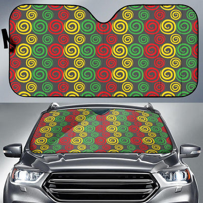 Rastafarian Pattern Print Design A05 Car Sun Shades-JORJUNE.COM