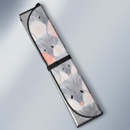 Rat Baby Pattern Print Design 02 Car Sun Shades-JORJUNE.COM