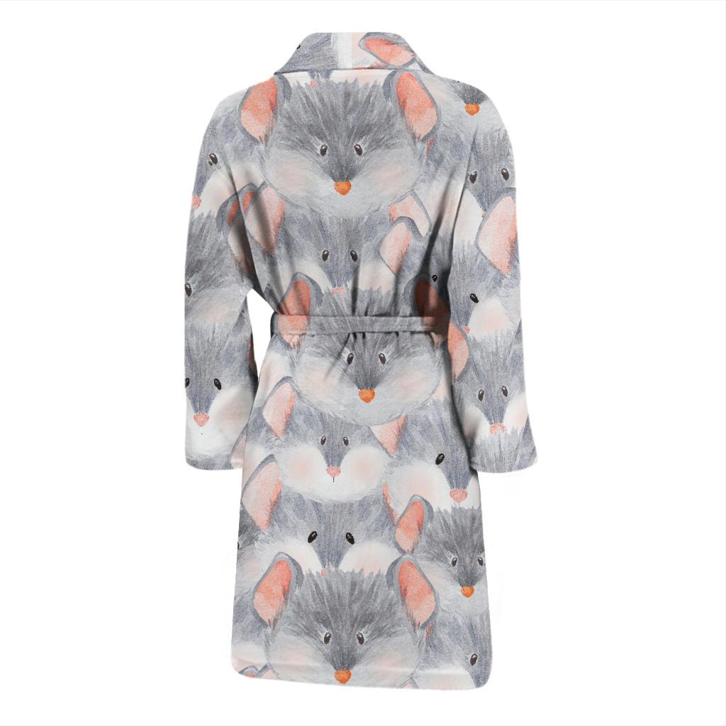 Rat Baby Pattern Print Design 02 Men Bathrobe-JORJUNE.COM