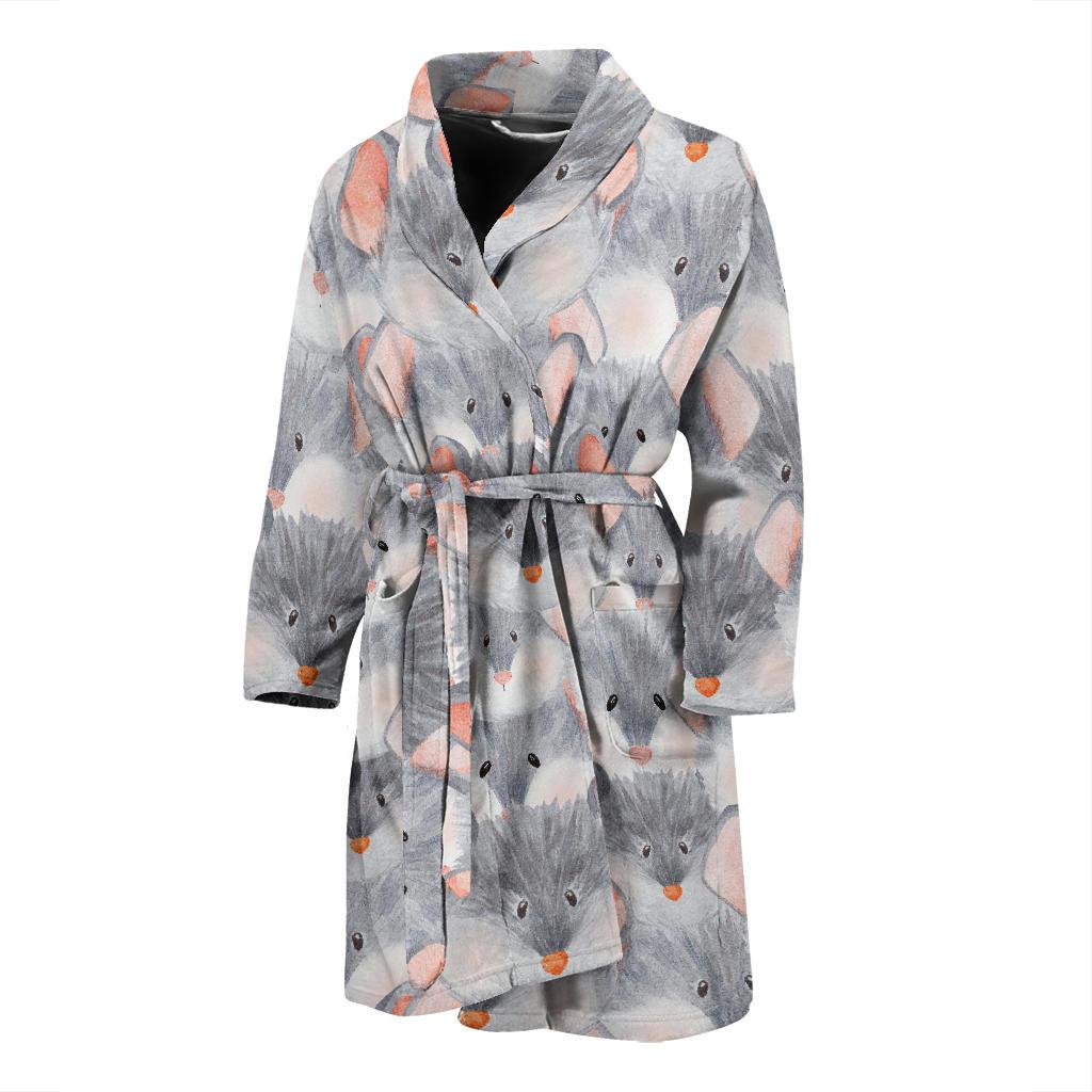 Rat Baby Pattern Print Design 02 Men Bathrobe-JORJUNE.COM