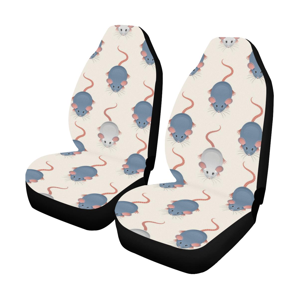 Rat Pattern Print Design 03 Car Seat Covers (Set of 2)-JORJUNE.COM