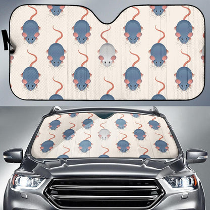 Rat Pattern Print Design 03 Car Sun Shades-JORJUNE.COM