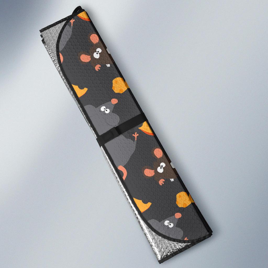 Rat Pattern Print Design 04 Car Sun Shades-JORJUNE.COM