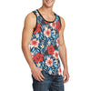 Red Hibiscus Hawaiian flower tropical Men Tank Top