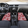 Red Hibiscus Pattern Print Design HB01 Car Floor Mats-JORJUNE.COM