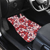 Red Hibiscus Pattern Print Design HB01 Car Floor Mats-JORJUNE.COM