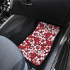 Red Hibiscus Pattern Print Design HB01 Car Floor Mats-JORJUNE.COM