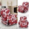 Red Hibiscus Pattern Print Design HB01 Recliner Slipcover-JORJUNE.COM