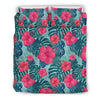 Red Hibiscus Pattern Print Design HB017 Duvet Cover Bedding Set-JORJUNE.COM