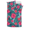 Red Hibiscus Pattern Print Design HB017 Duvet Cover Bedding Set-JORJUNE.COM