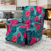 Red Hibiscus Pattern Print Design HB017 Recliner Slipcover-JORJUNE.COM