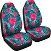 Red Hibiscus Pattern Print Design HB017 Universal Fit Car Seat Covers-JorJune