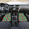 Red Hibiscus Pattern Print Design HB019 Car Floor Mats-JORJUNE.COM