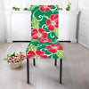 Red Hibiscus Pattern Print Design HB019 Dining Chair Slipcover-JORJUNE.COM