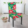 Red Hibiscus Pattern Print Design HB019 Dining Chair Slipcover-JORJUNE.COM