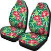 Red Hibiscus Pattern Print Design HB019 Universal Fit Car Seat Covers-JorJune