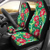 Red Hibiscus Pattern Print Design HB019 Universal Fit Car Seat Covers-JorJune