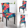 Red Hibiscus Pattern Print Design HB02 Dining Chair Slipcover-JORJUNE.COM