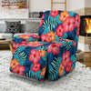 Red Hibiscus Pattern Print Design HB02 Recliner Slipcover-JORJUNE.COM