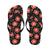 Red Hibiscus Pattern Print Design HB021 Flip Flops-JorJune