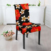 Red Hibiscus Pattern Print Design HB022 Dining Chair Slipcover-JORJUNE.COM