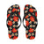 Red Hibiscus Pattern Print Design HB022 Flip Flops-JorJune