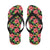 Red Hibiscus Pattern Print Design HB07 Flip Flops-JorJune