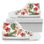 Red Hibiscus Tropical Flowers Men High Top Canvas Shoes