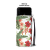 Red Hibiscus Tropical Flowers Wallet Phone Case