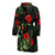 Red Hibiscus Tropical Men Bath Robe