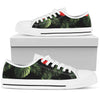 Red Hibiscus Tropical Men Low Top Shoes