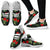 Red Hibiscus Tropical Mesh Knit Sneakers Shoes