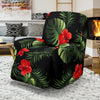 Red Hibiscus Tropical Recliner Slipcover-JORJUNE.COM