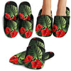 Red Hibiscus Tropical Slippers