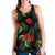 Red Hibiscus Tropical Women Racerback Tank Top