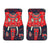 Red Indian Elephant Pattern Car Floor Mats