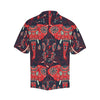 Red Indian Elephant Pattern Men Hawaiian Shirt