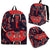 Red Indian Elephant Pattern Premium Backpack