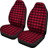 Red Plaid Universal Fit Car Seat Covers