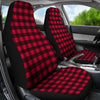 Red Plaid Universal Fit Car Seat Covers