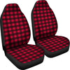 Red Plaid Universal Fit Car Seat Covers