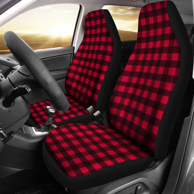 Red Plaid Universal Fit Car Seat Covers