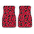 Red Plumeria Pattern Print Design PM025 Car Floor Mats-JORJUNE.COM