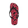 Red Plumeria Pattern Print Design PM025 Flip Flops-JorJune